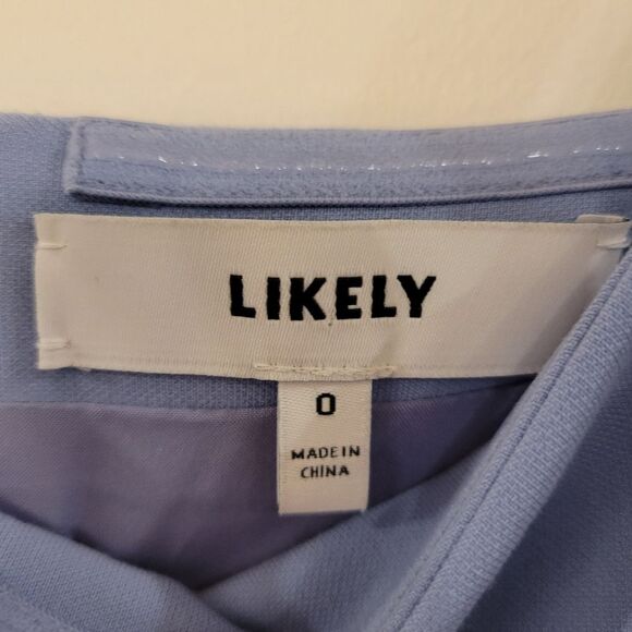 90s/Y2k Style Likely Square Neckline Mini Dress Womens 0 - Picture 3 of 10